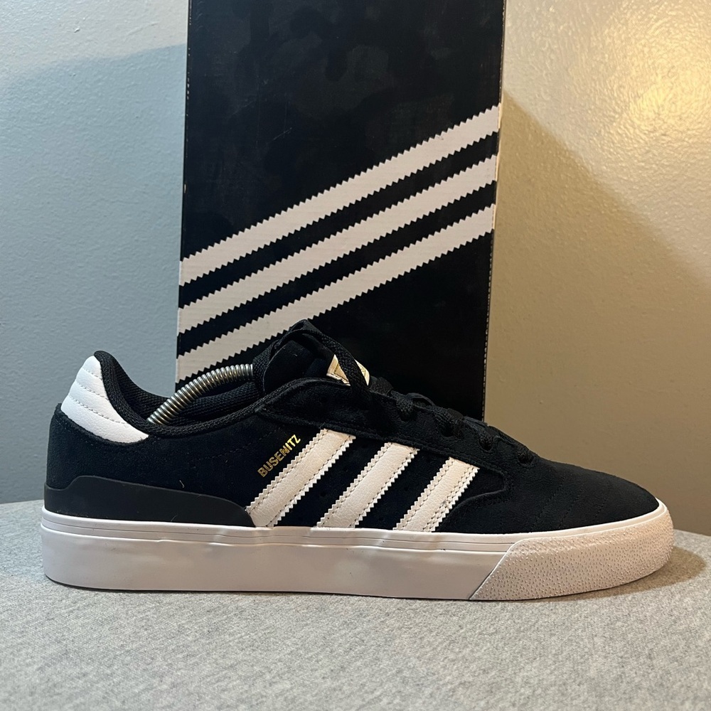 Adidas Busenitz Vulc II Black Suede Skateboarding Men’s Shoe Size 10 EF8472​​